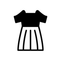 dress icon solid style vector