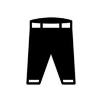 pantalón icono sólido estilo vector