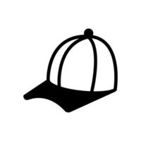 gorra icono sólido estilo vector