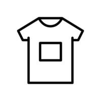 shirt icon line style vector