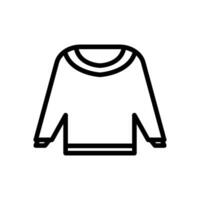sweater icon line style vector