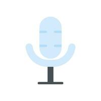 microphone icon flat style vector