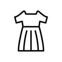 dress icon line style vector