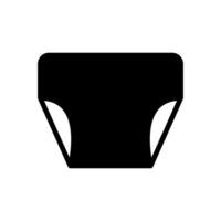 underwear icon solid style vector