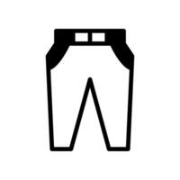 pantalones icono sólido estilo vector