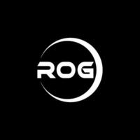 ROG Letter Logo Design, Inspiration for a Unique Identity. Modern Elegance and Creative Design. Watermark Your Success with the Striking this Logo. vector