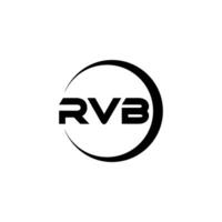 rvb letra logo diseño, inspiración para un único identidad. moderno elegancia y creativo diseño. filigrana tu éxito con el sorprendentes esta logo. vector