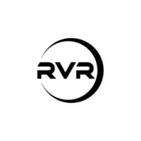 RVR letra logo diseño, inspiración para un único identidad. moderno elegancia y creativo diseño. filigrana tu éxito con el sorprendentes esta logo. vector