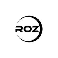 ROZ Letter Logo Design, Inspiration for a Unique Identity. Modern Elegance and Creative Design. Watermark Your Success with the Striking this Logo. vector