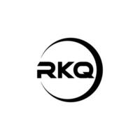 RKQ Letter Logo Design, Inspiration for a Unique Identity. Modern Elegance and Creative Design. Watermark Your Success with the Striking this Logo. vector