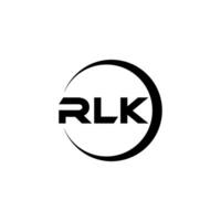 rlk letra logo diseño, inspiración para un único identidad. moderno elegancia y creativo diseño. filigrana tu éxito con el sorprendentes esta logo. vector