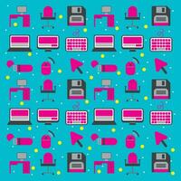 Office icons pattern background Vector illustration