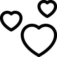 this icon or logo hearts icon or other where it explains the symbols or elements about feelings or forms of love etc and be used for web,  application and logo design vector