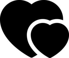 this icon or logo hearts icon or other where it explains the symbols or elements about feelings or forms of love etc and be used for web,  application and logo design vector