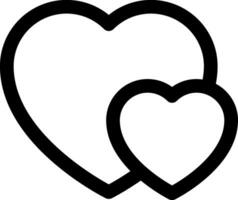 this icon or logo hearts icon or other where it explains the symbols or elements about feelings or forms of love etc and be used for web,  application and logo design vector