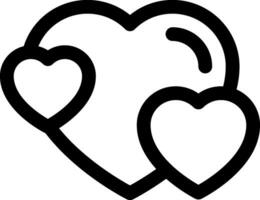 this icon or logo hearts icon or other where it explains the symbols or elements about feelings or forms of love etc and be used for web,  application and logo design vector