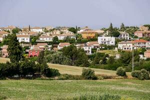 a view of the town of almeria, spain photo