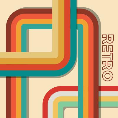 Retro and nostalgic background with vintage colors Vector illustration