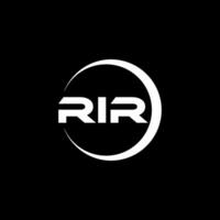 RIR Letter Logo Design, Inspiration for a Unique Identity. Modern Elegance and Creative Design. Watermark Your Success with the Striking this Logo. vector