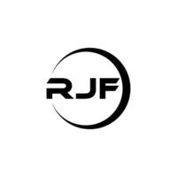 rjf letra logo diseño, inspiración para un único identidad. moderno elegancia y creativo diseño. filigrana tu éxito con el sorprendentes esta logo. vector