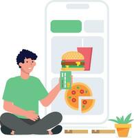 Online Food Ordering Concepts vector