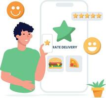 Online Food Ordering Concepts vector