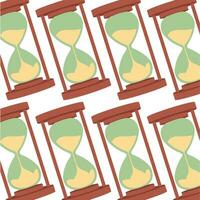 Sand watch icon Pattern background Vector illustration