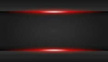 The dark metallic background contrasts with the red stripes that are reflecting light. Vector illustration.