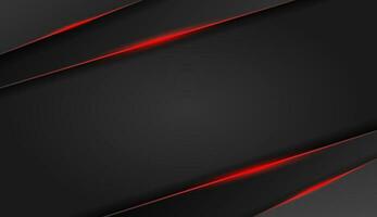 The dark metallic background contrasts with the red stripes that are reflecting light. Vector illustration.