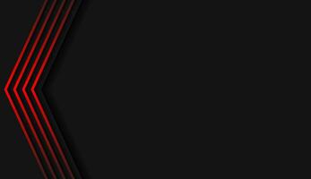 The dark metallic background contrasts with the red stripes that are reflecting light. Vector illustration.