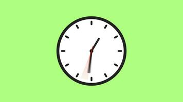 4k Animation of Clock with Moving Arrows. Stopwatch Animation. Timer Animation. video