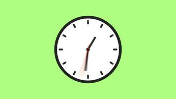 4k Animation of Clock with Moving Arrows. Stopwatch Animation. Timer Animation. video