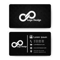 Business card, simple but elegant. Black, white, vector. vector