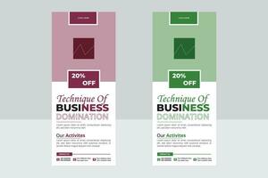 Business Roll Up Banner Design vector