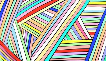 Hand drawn abstract rainbow pattern gradient background, vector illustration.