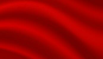 Abstract background, elegant red fabric or liquid waves or folds of satin silk background. Red silk cloth. vector