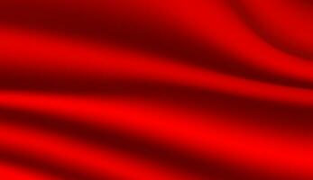 Abstract background, elegant red fabric or liquid waves or folds of satin silk background. Red silk cloth. vector