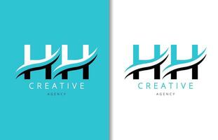 h h letra logo diseño con antecedentes y creativo empresa logo. moderno letras Moda diseño. vector ilustración