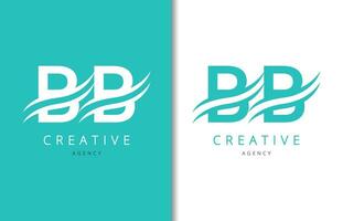 BB Letter Logo Design with Background and Creative company logo. Modern Lettering Fashion Design. Vector illustration