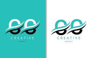 CC Letter Logo Design with Background and Creative company logo. Modern Lettering Fashion Design. Vector illustration