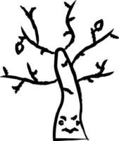 Tree hand drawn vector illustrations