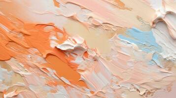 AI generated Apricot Delight - Abstract Canvas Background for Artistic Projects - Generative AI photo