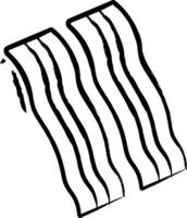 Bacon strips hand drawn vector illustrations