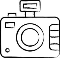 Camera hand drawn vector illustration