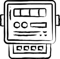 Electric Meter hand drawn vector illustrations