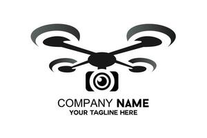 drone aircraft logo with a simple design vector