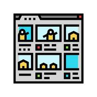 storyboard creation game development color icon vector illustration