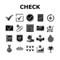 check mark tick ok icons set vector