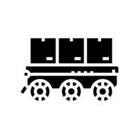 robot fleet autonomous delivery glyph icon vector illustration