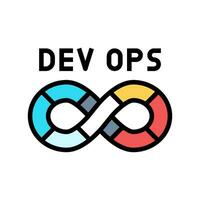 devops software color icon vector illustration